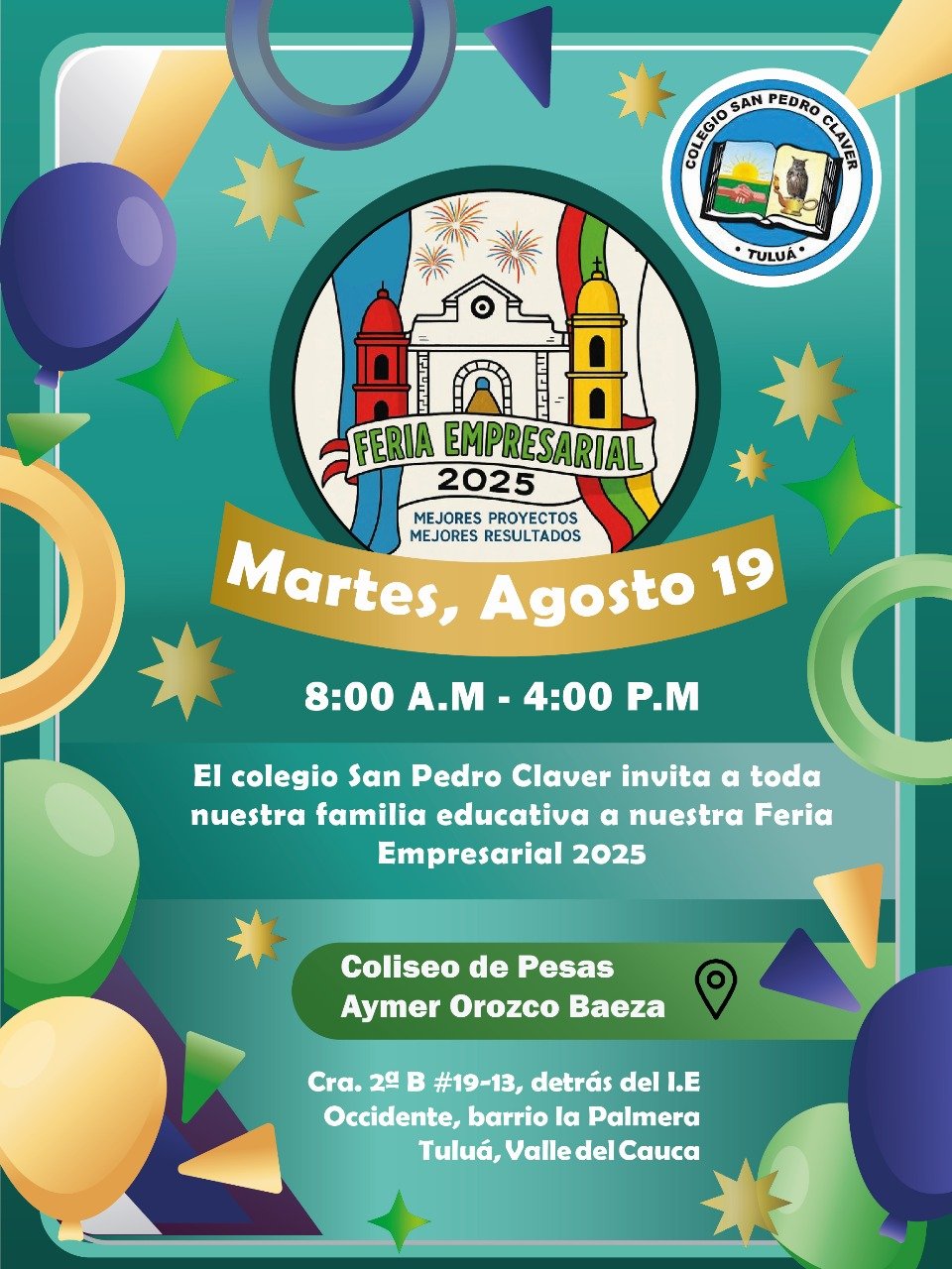 Feria Empresarial Colegio San Pedro Claver 2025 Nuestros estudiantes ...